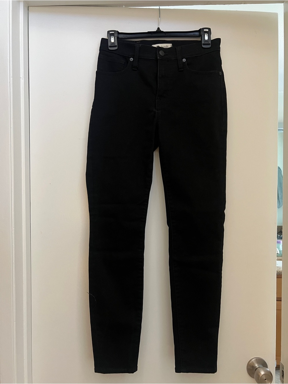 Madewell Women's 9" High-Rise Skinny Black